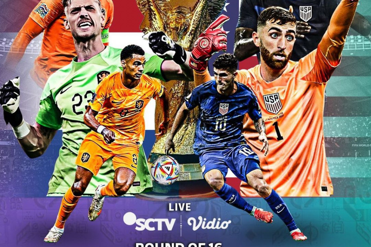 Belanda vs Amerika Serikat Tayang Jam Berapa? Cek Jadwal Streaming, Link Nonton Babak 16 Besar dan Kode Biss Key SCTV, Piala Dunia 2022 Malam ini Sabtu, 3 Desember 2022